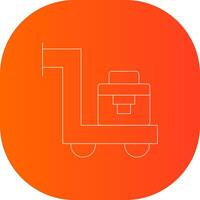 Trolley kreatives Icon-Design vektor