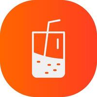 Orangensaft kreatives Icon-Design vektor