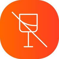 Nein Wein kreativ Symbol Design vektor