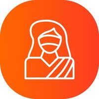 Lady Justice kreatives Icon-Design vektor