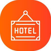 Hotel kreatives Icon-Design vektor