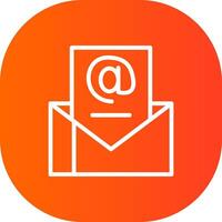 Email Marketing kreativ Symbol Design vektor