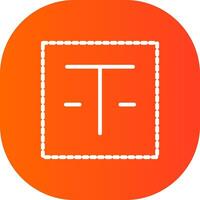 Textfeld kreatives Icon-Design vektor