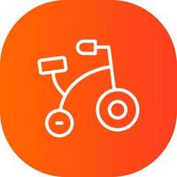 Fahrrad Spielzeug kreativ Symbol Design vektor