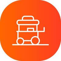 Food Cart kreatives Icon-Design vektor