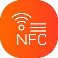 nfc kreativ ikon design vektor