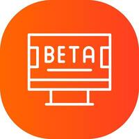 Beta kreativ Symbol Design vektor