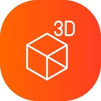 3d Objekt kreativ Symbol Design vektor