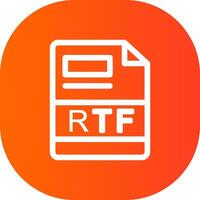 rtf kreativ Symbol Design vektor