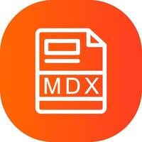 mdx kreativ ikon design vektor