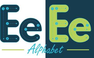 alfabet skrivmaskin engelsk brev vektor design