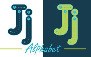 Alphabet Typoskript Englisch Brief Vektor Design