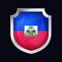 haiti silver- skydda flagga ikon vektor