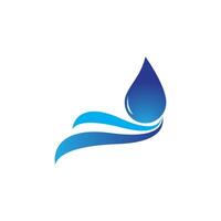 Wassertropfen-Logo-Design vektor