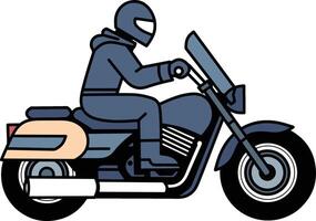 Menschen Reiten Motorrad Illustration vektor