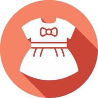 Baby Mädchen Kleid Vektor Symbol