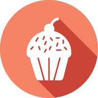 Cupcake-Vektor-Symbol vektor