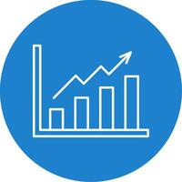 Wachstum Graph Linie Kreis Farbe Symbol vektor