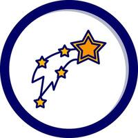 Schießen Sterne Vektor Symbol