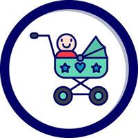 Baby Wagen Vektor Symbol