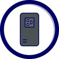 Handy, Mobiltelefon zurück Kamera Vektor Symbol