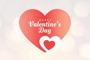 kreativ glücklich Valentinsgrüße Tag Herzen Gruß Karte Design vektor