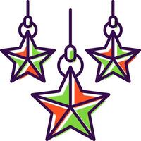 Weihnachten Star gefüllt Symbol vektor
