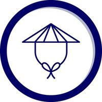 Chinesisch Hut Vektor Symbol