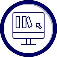 online Buch Kauf Vektor Symbol