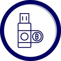 USB-Vektorsymbol vektor