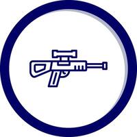 prickskytt pistol vektor ikon