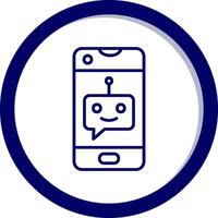 Chatbot-Vektorsymbol vektor