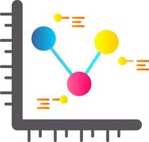 Diagramm eben Gradient Symbol vektor