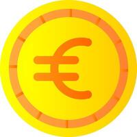 Euro eben Gradient Symbol vektor