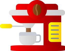 Kaffee Maschine eben Gradient Symbol vektor