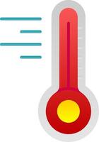 Thermometer eben Gradient Symbol vektor