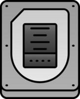 disk fylld lutning ikon vektor