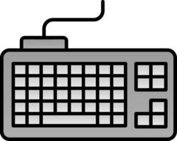 Tastatur gefüllt Gradient Symbol vektor