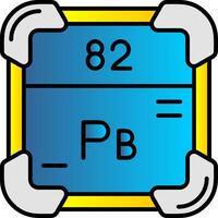 führen gefüllt Gradient Symbol vektor