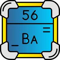 Barium gefüllt Gradient Symbol vektor