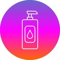 Shampoo Linie Gradient Kreis Symbol vektor