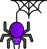 Spinne gefüllt Gradient Symbol vektor