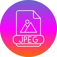 JPEG Linie Gradient Kreis Symbol vektor