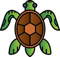 Schildkröte gefüllt Gradient Symbol vektor