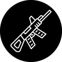 Maschinengewehr-Vektorsymbol vektor