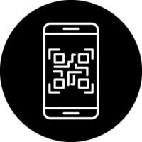 Smartphone qr Code Vektor Symbol