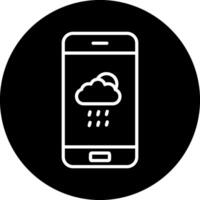 Wetter-App-Vektorsymbol vektor