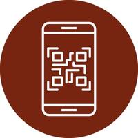 Smartphone qr Code Vektor Symbol