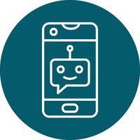 Chatbot-Vektorsymbol vektor