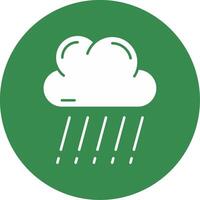 Regen Glyphe Kreis Mehrfarbig Symbol vektor